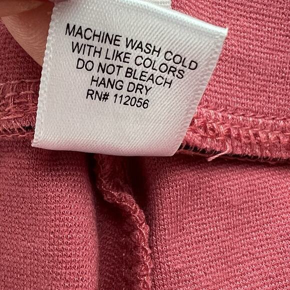 Zenana Outfitters‎ Lounge Pull On Wide Leg Pants Desert Rose Sz 1X Scalloped Hem - Picture 10 of 13